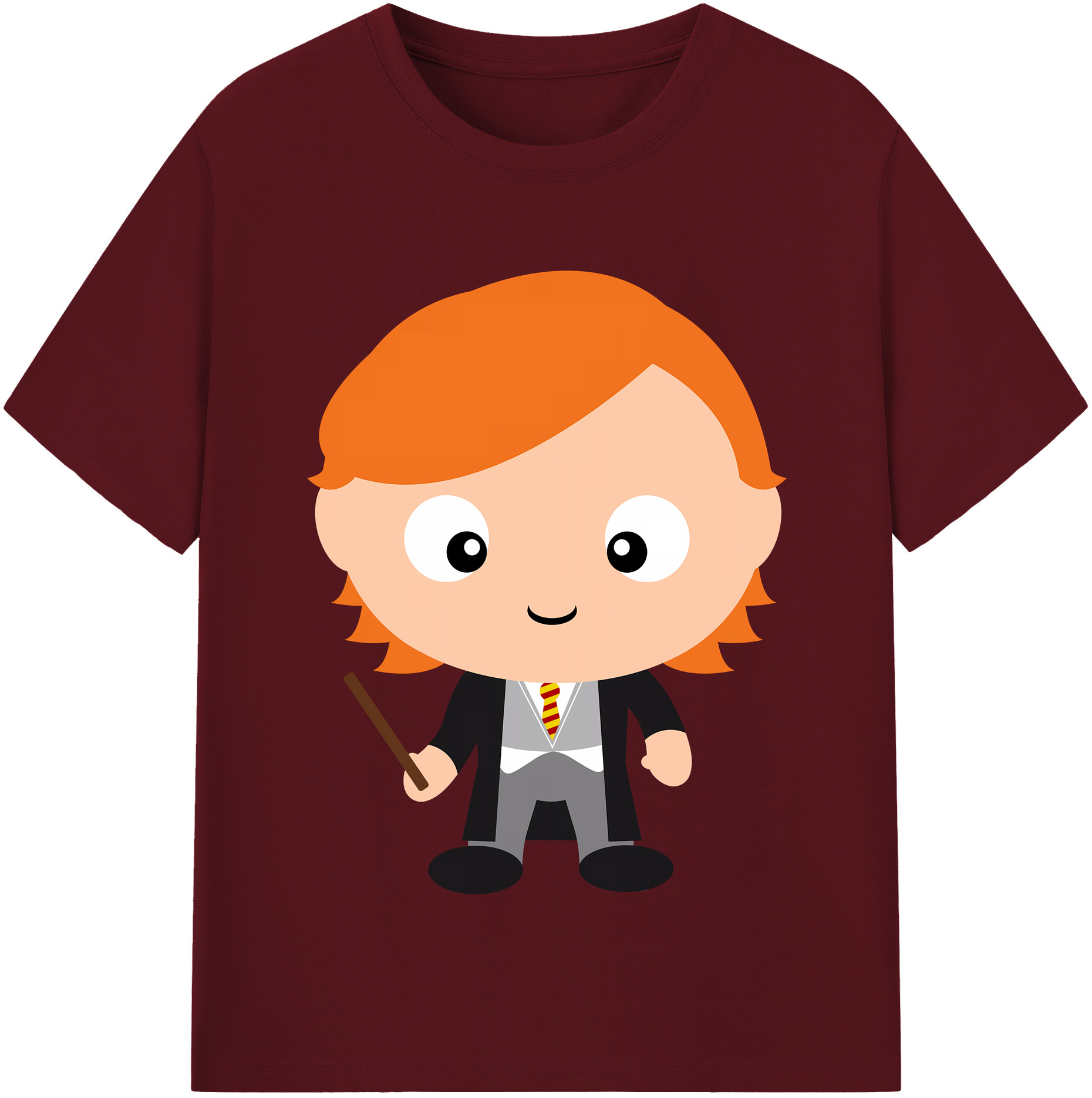 （画像用） Harry Potter ハリー・ポッターシリーズ 綿100％半袖Tシャツ（フロントプリント）